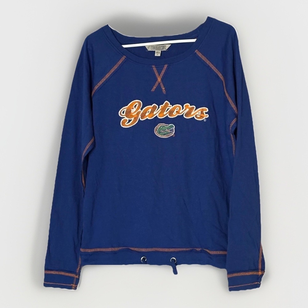 Florida Gators Sweatshirt Womens L Blue NCAA Campus‎ Specialties Vintage Style
